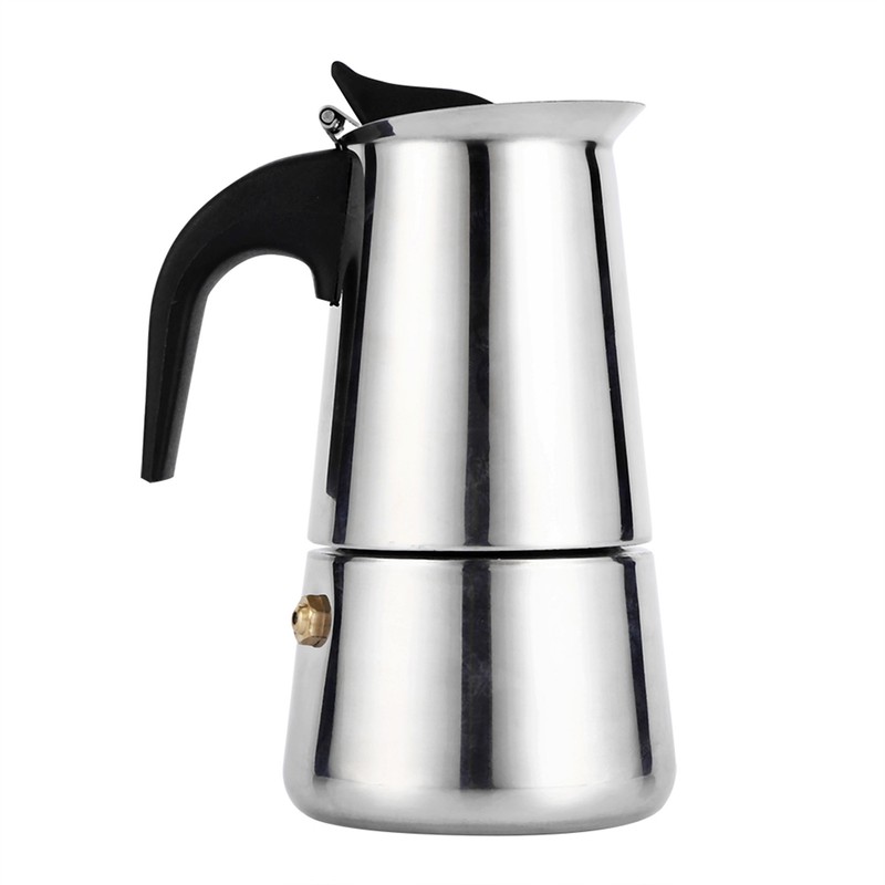 Stainless Steel Percolator Moka Pot Coffee Maker Stove Home Office