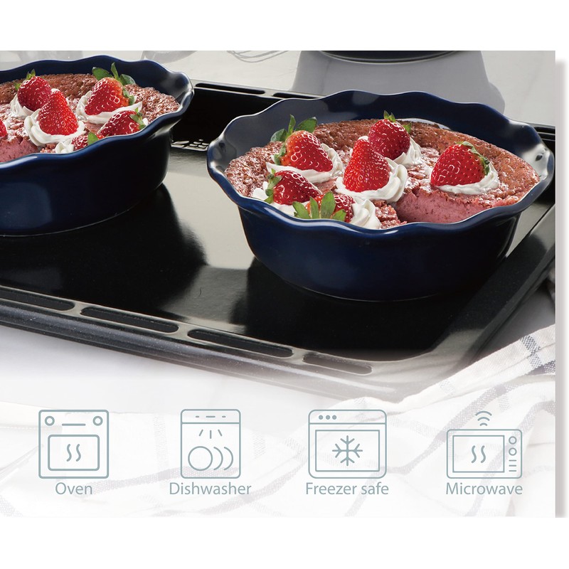 ONEMORE Pie Pans, 6.8 inch Small Chicken Pot Pie Plates