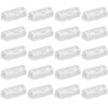 Lznnnnni Wire Stoppers, Clear, 20 Pieces, Cable Hooks, Cord Clips,
