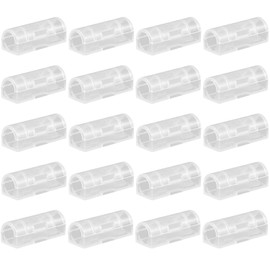 Lznnnnni Wire Stoppers, Clear, 20 Pieces, Cable Hooks, Cord Clips, Wire Organization, Cable Fasteners, Wall Storage, Car Use, Strong Double-Sided Tape, Wire Clips