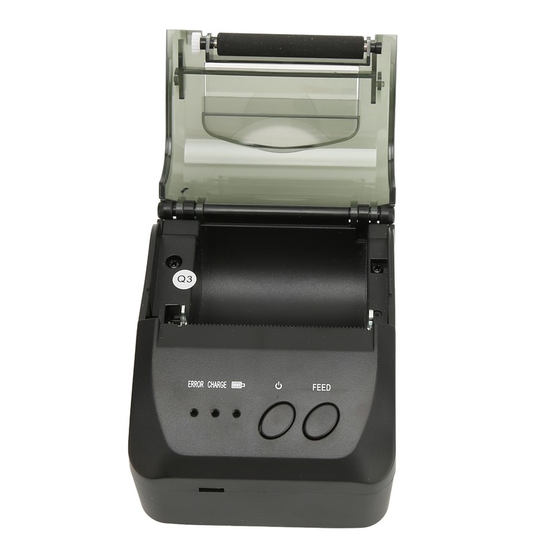 Portable Receipt Printer 58mm Bluetooth 4.0 Fast Printing Low Noise