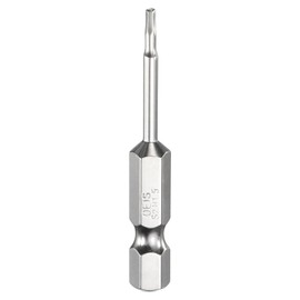 HARFINGTON H1.5 Hex Head Screwdriver Bit 1.5mm Metric Flat Tip 1/4" Hex Shank 50mm (2") Long Magnetic Hexagonal Screw Drill Bit Wrench Chrome Plated Power Driver Socket