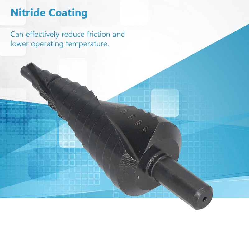 Step Drill Bit High Speed Steel 6‑30mm Drilling Head Accessory