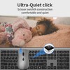 Wireless Mouse and Keyboard Combo, Silent Full-Size Computer Keyboard with