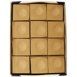Silver Cup Box of 12 Pieces Chalk [Set of 2] Color: Tan