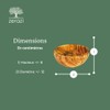 Zerazi | Olive Wood Bowl | Diameter approx. 12 cm