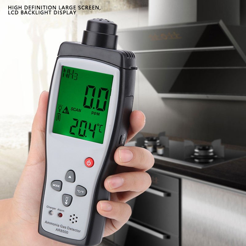 SMART SENSOR AR8500 Ammonia Gas Detector Handheld Digital LCD NH3