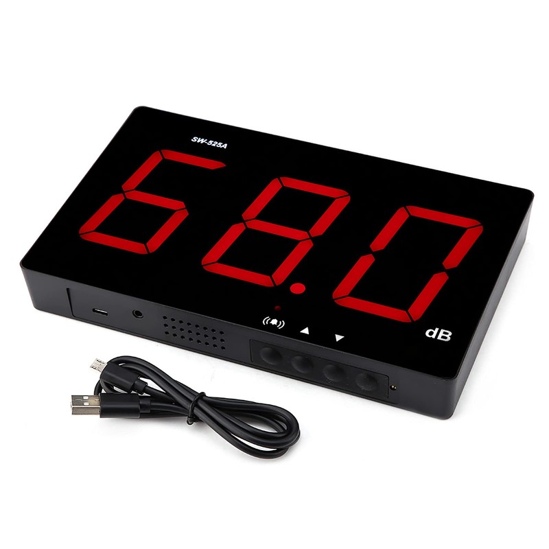 Digital Sound Level Meter, Mounted 30dB-130dB Decibel Meter Wall DC5V