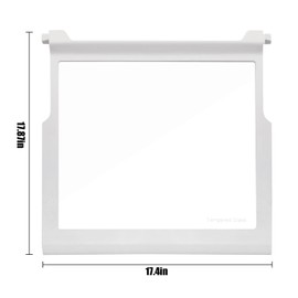 W10276348 Refrigerator Glass Shelf Replace 2309524/2312014/AP6018411/PS11751713, Glass Shelf Replacement Compatible Kenmore, Whirlpool