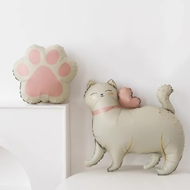 Cat Balloons Kitty Paw Balloons for Cat Theme Birthday Party Decorations Supplies Baby Shower Decor