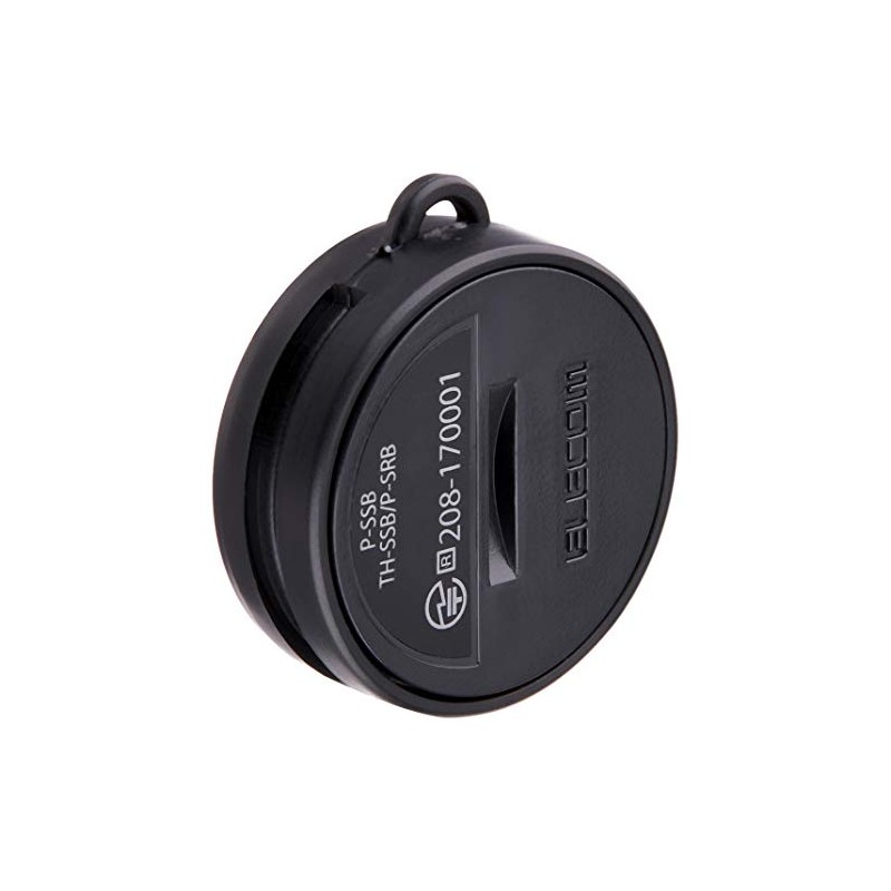 Elecom P-SRBBK Bluetooth Selfie Remote Control, Smartphone Compatible, Black