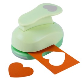 UCEC Heart Punch (Diameter 5.08 cm), DIY Punch Heart, Heart Punch Large for Crafting, Scrapbooking, Cards, Art, Fun Projects