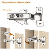 Probrico 2 Pairs(4 Pack)Kitchen Cabinet Hinges for Face Frame Cabinet