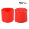 sourcing map Rubber End Caps 45 mm ID Vinyl Round
