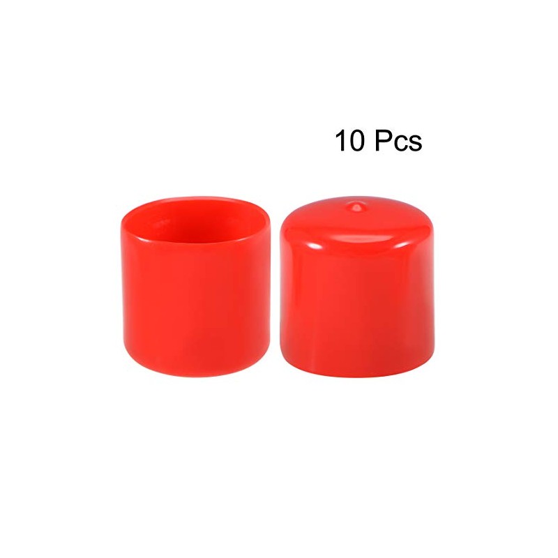 sourcing map Rubber End Caps 45 mm ID Vinyl Round