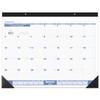 2025 AT-A-GLANCE® Monthly Desk Pad Calendar, 21-3/4" x 17", Blue/Gray,
