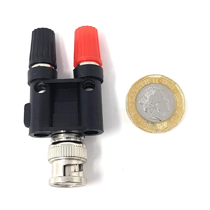 Maincore BNC Male Plug to 2 x 4mm Socket Adaptor
