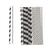 ECOFIESTA 240 x Paper Straws, 20 cm, Diameter 0.6 cm,