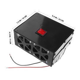 Mikinona Car Heater Auto Heating Fan Demister Defogger for Cars and Trucks Efficient Heating Air Warmer Easy Plug Installation for Windshields