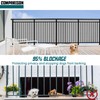 TANG 3' x 12' Gray Balcony Privacy Screen Fence 200GSM
