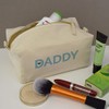 'Daddy Text' Canvas Wash Bag/Makeup Case (CS00031253)