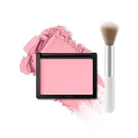 Matte Blush Powder for Cheeks,Contour Face Blusher Palette with Brush,Lightweight High Impact Buildable Color,Transfer-proof Longlasting Facial Makeup,Mother's Day Gift for Women Girl-03#Expanded Pink