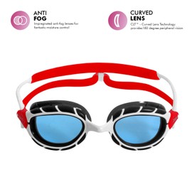 Zoggs 461037-WHRDTBLR Gafas de natación Predator Multicolor, Talla Única