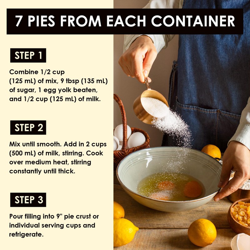 Rawleigh Lemon Pie Filling & Dessert Mix: 16 oz /