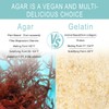 Agar Agar Powder, Vegan Unflavored Gelatin Substitute, Non-GMO, Gluten Free,