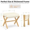 BAMBOOHOMIE Foldable Foot Stool Ottoman, Modern Foot Rest with Bamboo