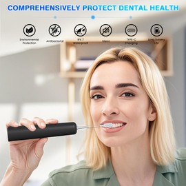 ZUAMEGU Sweeping Vibrating Electric Toothbrush with 4 Brush Heads Adults and Children, 60 Days on a Single Charge, 3 Modes, 4 Colors Built-in 3-Minute Smart Alerts IPX7 Water Resistant