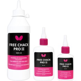 Butterfly Free Chack Pro II Table Tennis Glue - Perfect for Assembling Table Tennis Paddles - Comes with Sponges and Application Clip - Available in 50 mL, 90 mL, and 500 mL Quantities