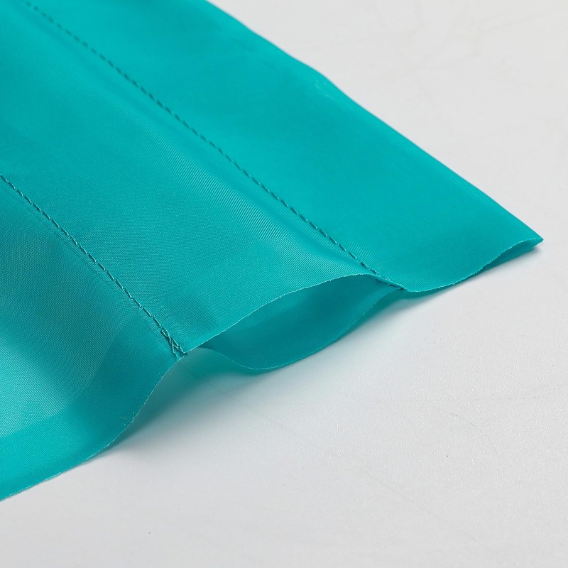 OVZME Turquoise Sheer Curtains 2 Panel Sets 84" Inch Length