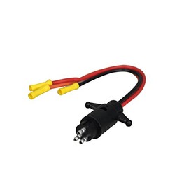 Pactrade Marine Boat Trolling Motor Male Plug Connector 3-Wire 10 Gauge 12-24V