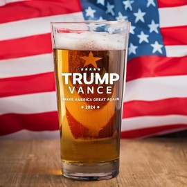 Trump / Vance 2024 Pub Glass 16 oz - Classic Pint Glass