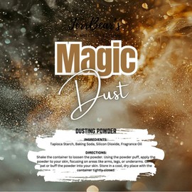JerrBear’s Custom Body Dusting Powder - Scented - Gentle - Fine Powder Talc-Free Fragrance Moisture Cosmetic Skin Care:_Magic Dust