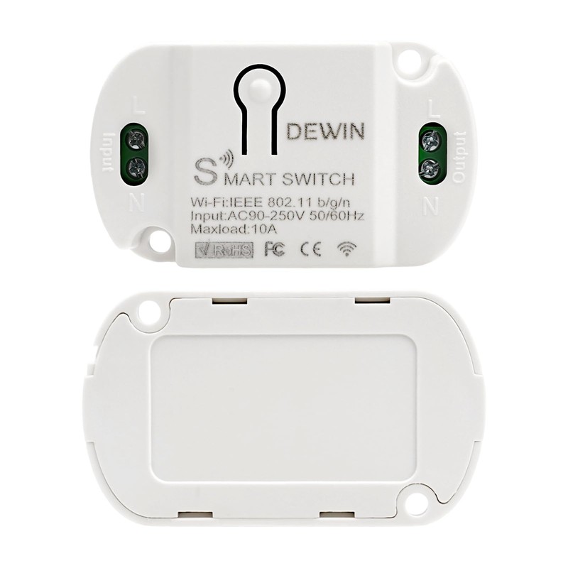 DEWIN 10A Smart WiFi Wireless Light Switch, 1PC WiFi Remote