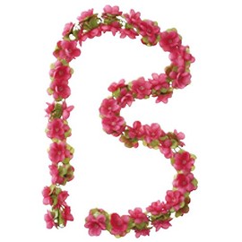 Basil Bicycle Decoration Flower Garland, 130 cm - Fuchsia