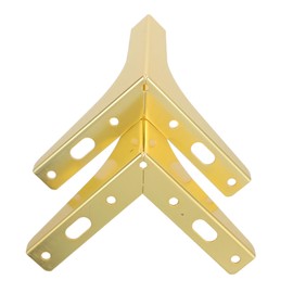 WOONEKY 2pcs Stable Legs for Coffee Table Tv Legs Metal Furniture Triangle Feet