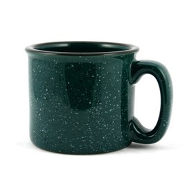 Marble Creek Ceramic Campfire Mug, 15oz (Forest Green)