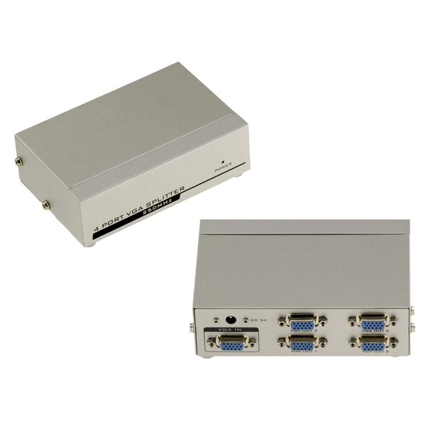 KALEA-INFORMATIQUE © 250MHz 4-Port VGA Splitter-to view the image of