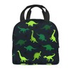 JIMOWANG Dinosaurs Portable Lunch Bag Compact Tote Bag Reusable Lunch