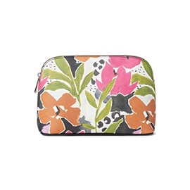 MEGSCON Printed Magnolia Makeup Bag, Pink, Pink, One Size