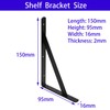 Shelf Bracket JINLINY 10 Pack Triangular Design Metal Shelf Supports