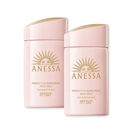 Anessa Sun Cream Mild Milk Perfect UV Sun Cream 60ml 2pcs / 아넷사 선크림 순한 마일드 밀크 퍼펙트 UV 선크림 60ml 2개