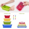 VIGIND Set of 4 Collapsible Foldable Silicone Food Storage Container,