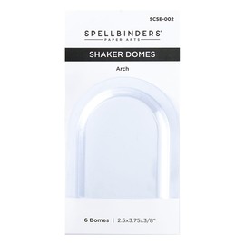 Spellbinders Arch 6 Pack Shaker Dome, Clear