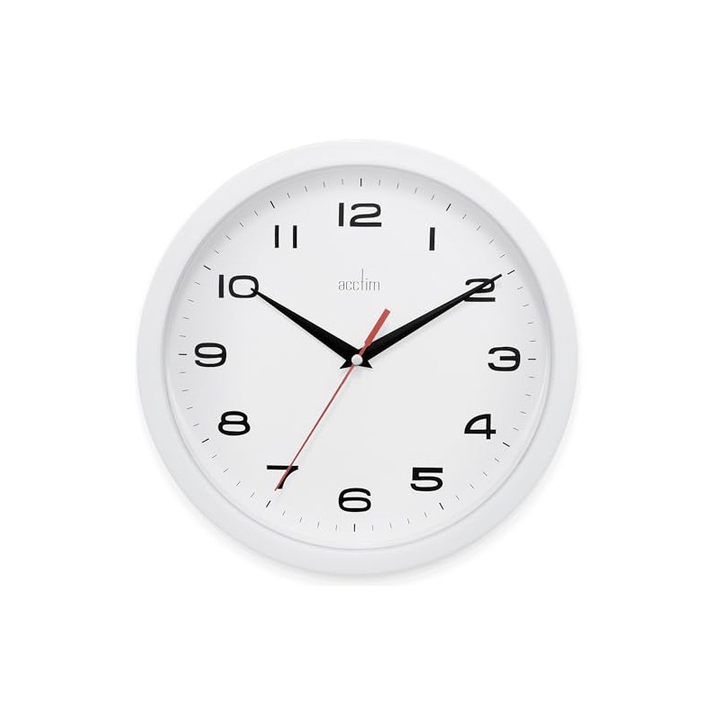 Acctim 92/301 Aylesbury Wall Clock, White