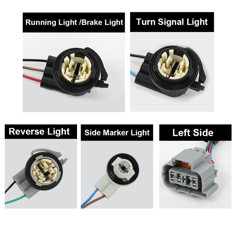 PIT66 Tail Light Wiring Harness Rear Left Driver Compatible with