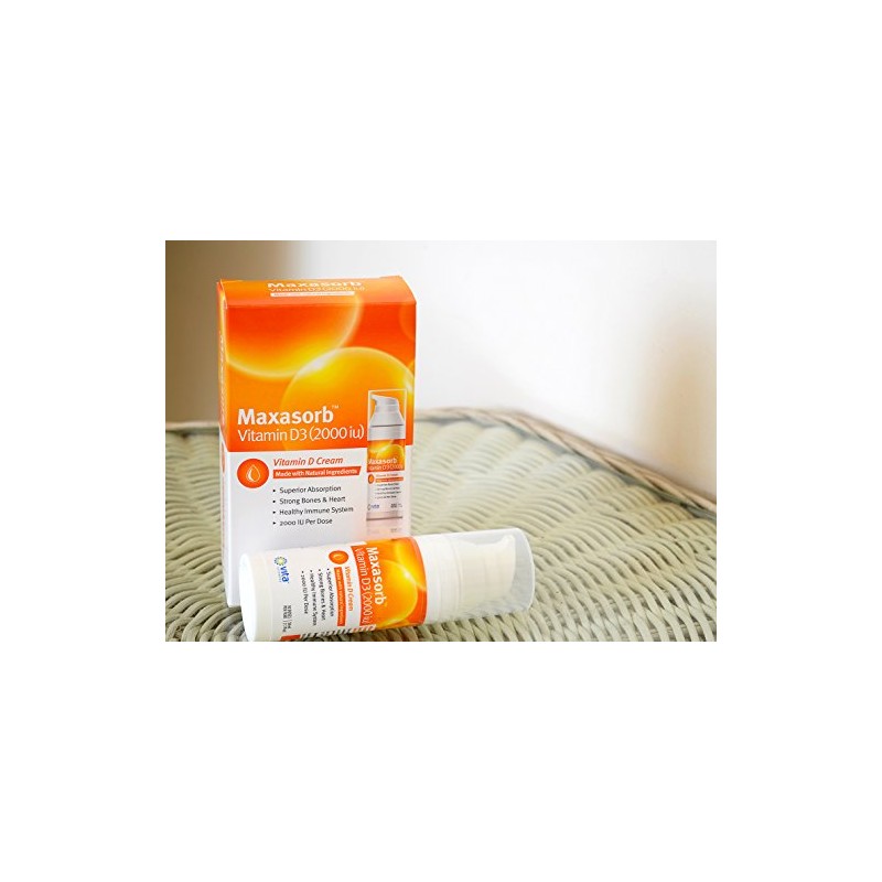 Vita Sciences Vitamin D3 Skin Cream - 2000IU Maxasorb D3